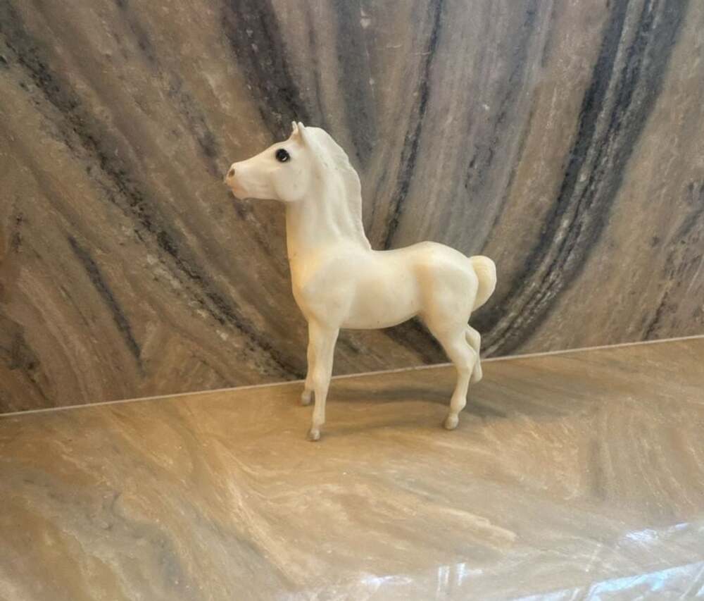 Vintage Breyer Alabaster White Proud Arabian Foal Model Horse